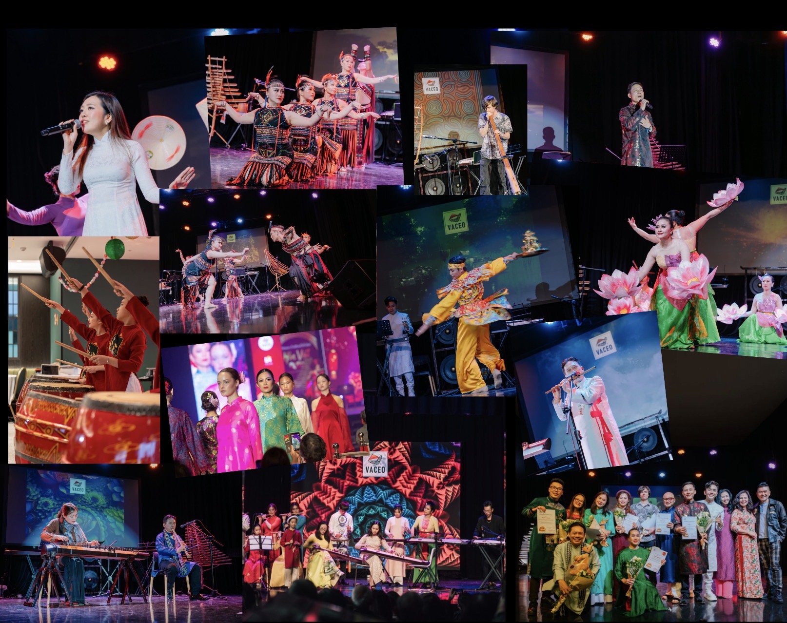 VACEO artists performing on stage